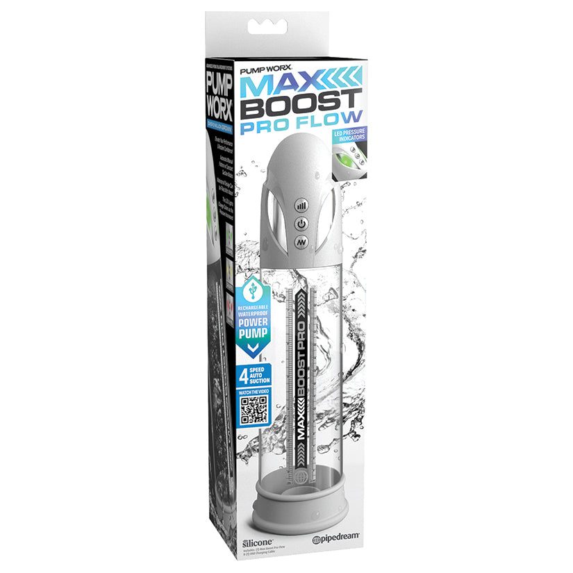 Pump Worx Max Boost Pro Flow-White/Clear [WS $66.00]