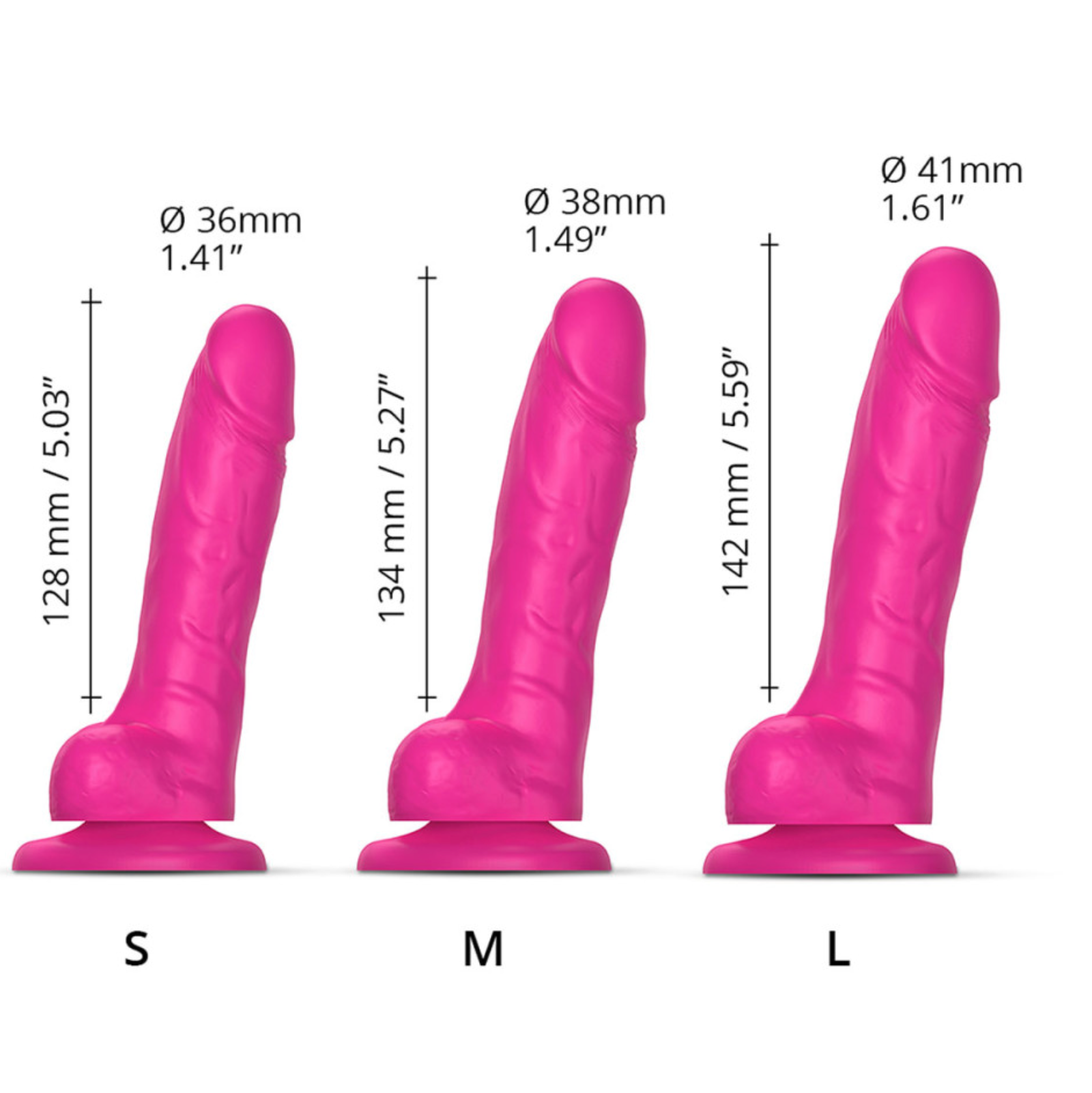 Sliding Skin Realistic Dildo-Medium