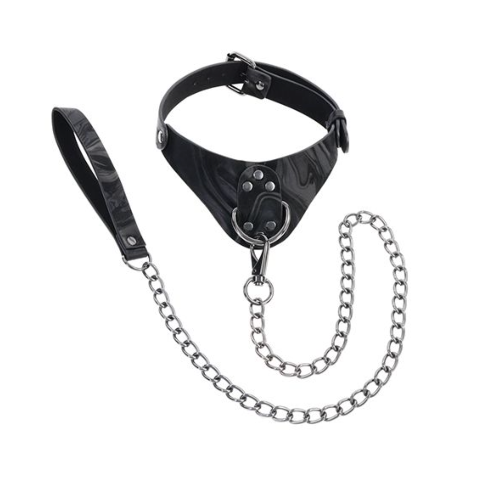 Sportsheets Velvet Noir Collar & Leash – Black