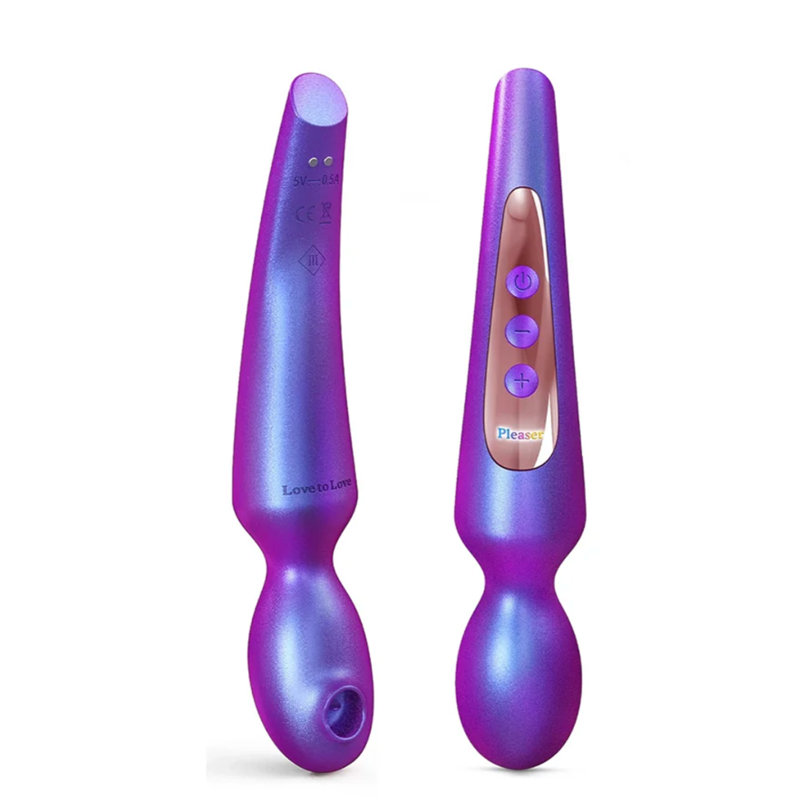 Love To Love Pleaser – Iridescent Night | Flapping Clitoral Wand Vibrator