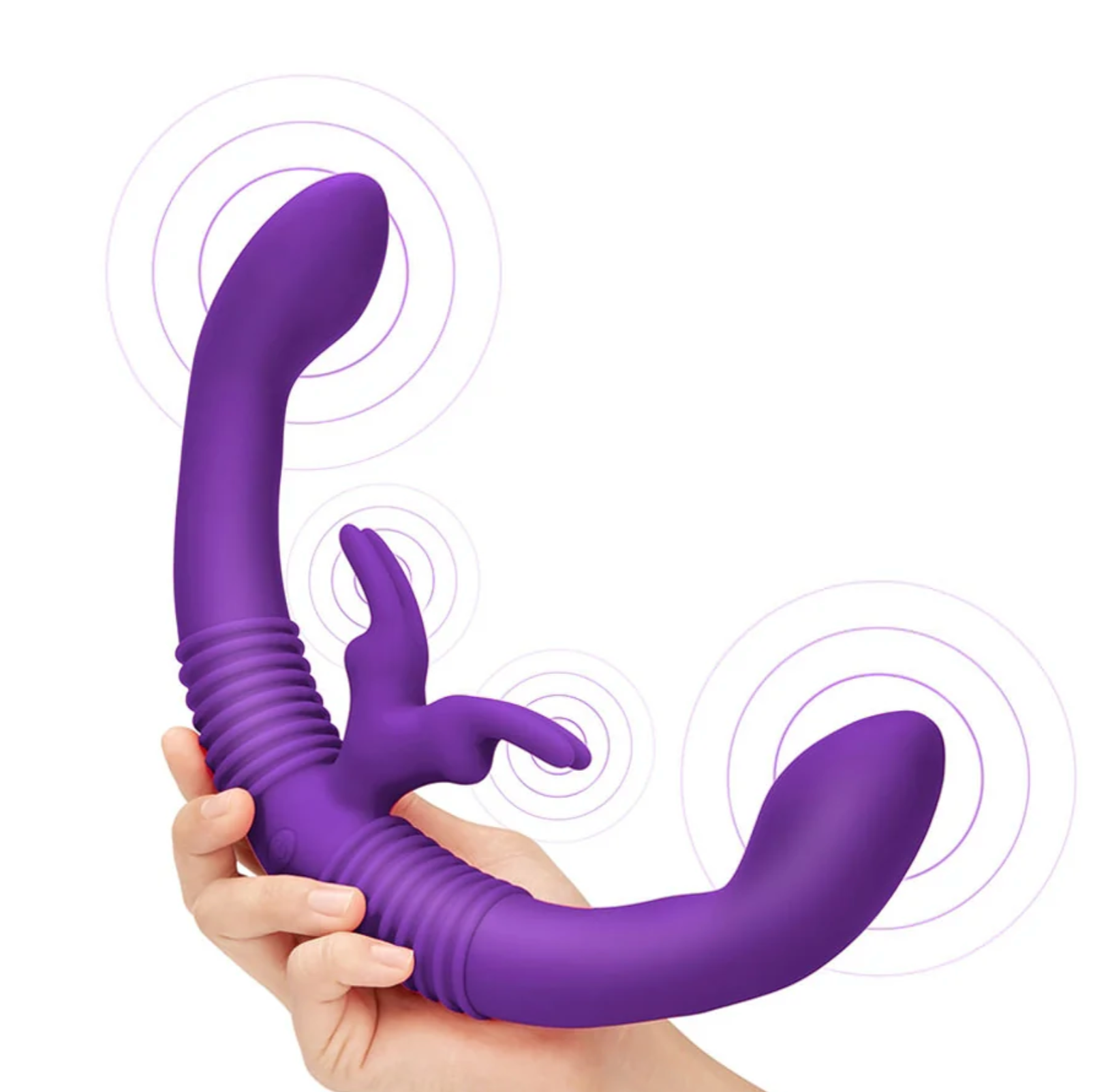 Together Couples Toy – Remote-Controlled Dual-Ended Rabbit Vibrator