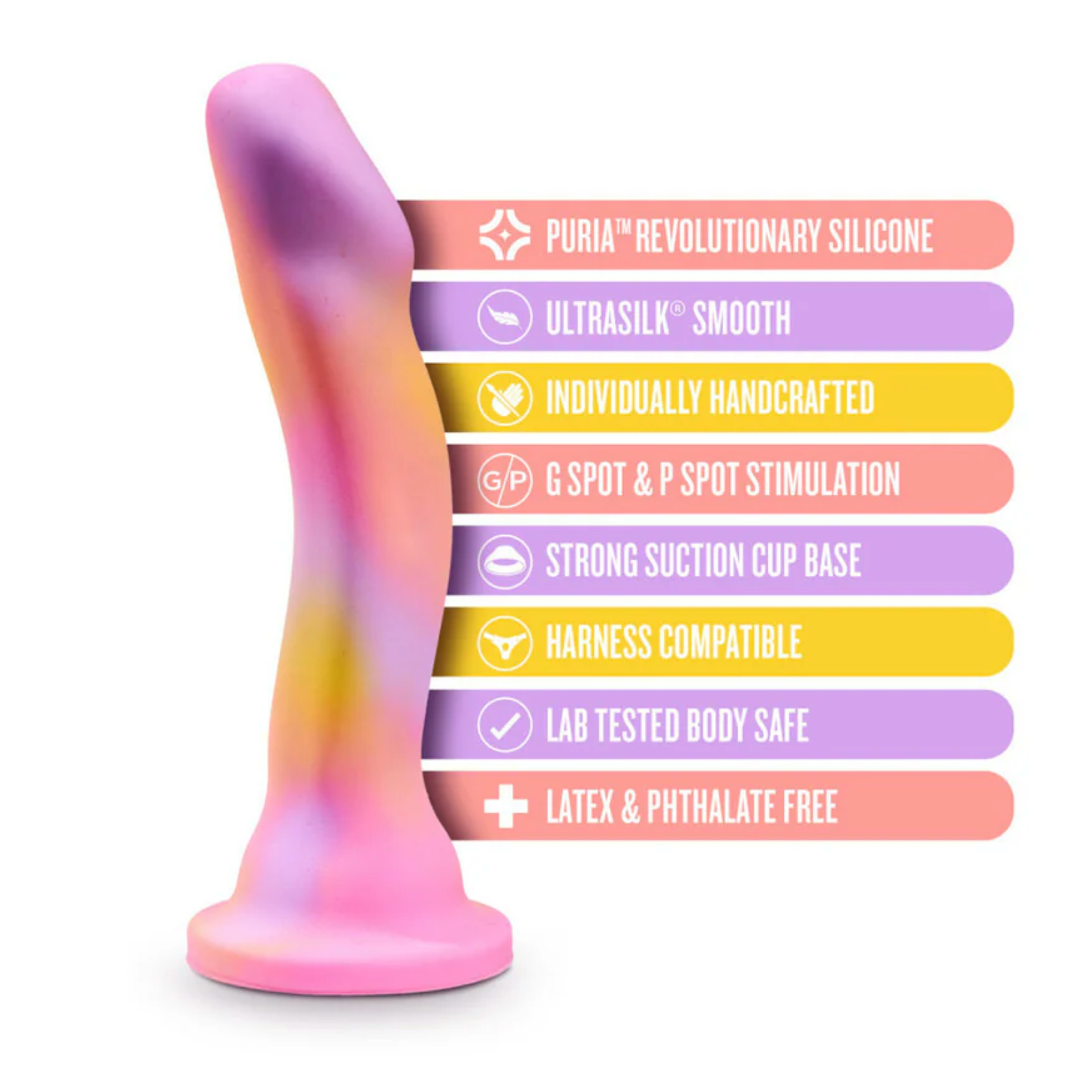 Sun's Out 7.5 in. Silicone Dildo Pink