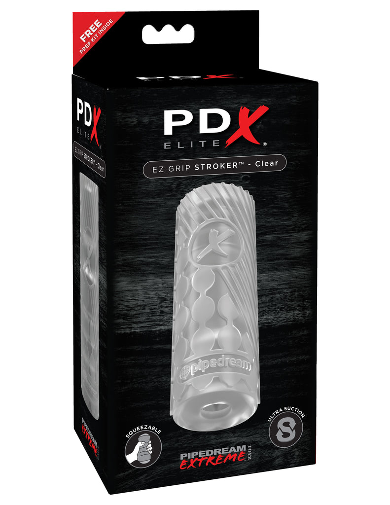 PDX Elite Ez Grip Stroker - Clear