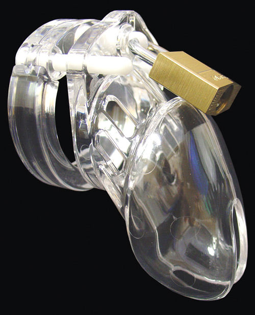 CB-6000 2 1/2" COCK CAGE & LOCK SET - CLEAR