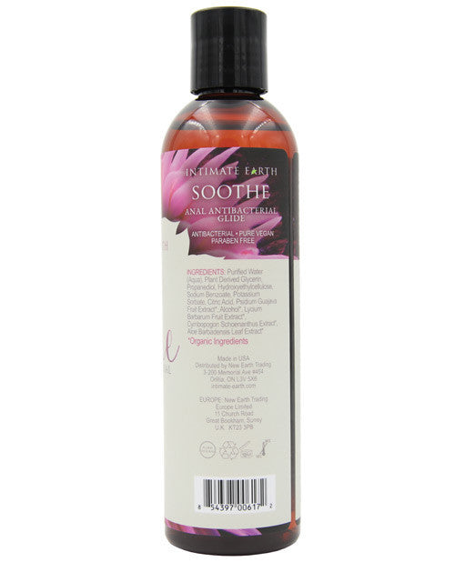 Intimate Earth Sooth Anal Antibacterial Glide 4oz. - Cupid's Closet