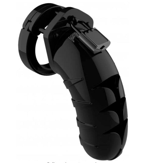 MAN CAGE CHASTITY 4.5" COCK CAGE MODEL 4 - BLACK
