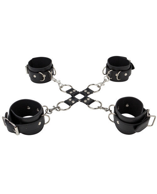 Ouch! Leather Hand & Leg Cuffs - Cupid's Closet
