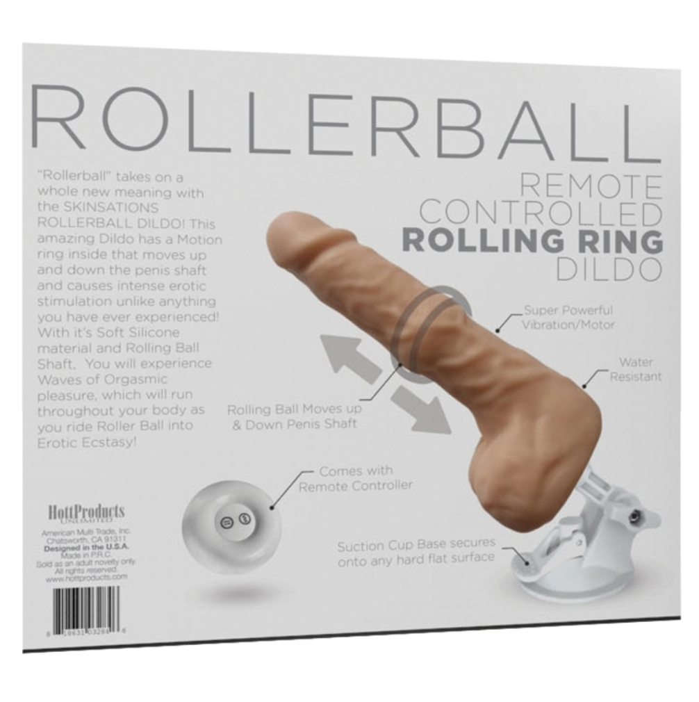 ROLLERBALL DILDO W/ SUCTION CUP BASE