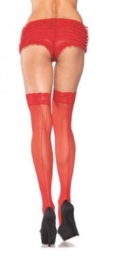 SHEER STOCKINGS WITH BACKSEAM-QUEEN SIZED