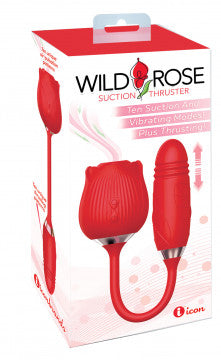 Wild Rose Suction Vibe with Thrusting Bullet